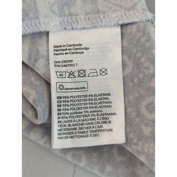 H&M Divided Black & White Scooped Neck Sleeveless Mini Jersey Dress Size 4 - Picture 8 of 10